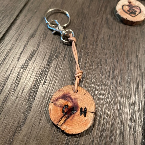 Customized Handmade Wood Keychains - Picture 4 of 8